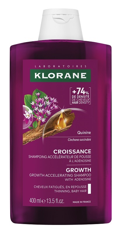 Klorane Shampoo Alla Chinina Per Accelerare La Crescita Dei Capelli, 400 Ml - Immagine 3