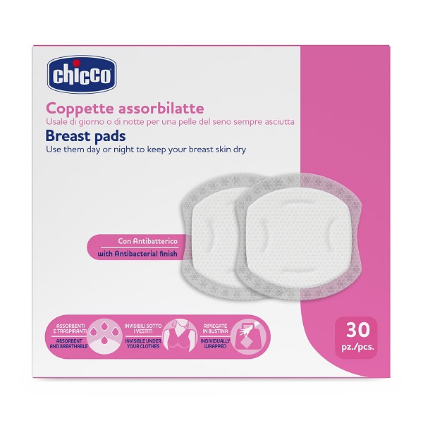 Chicco Coppette Assorbilatte Per Protezione Allattamento 30 Pezzi - Immagine 3