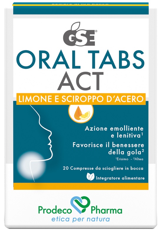 Gse Oral Tabs Act Integratore Per Il Benessere Della Gola E Delle Vie Respiratorie 20 Compresse Orosolubili - Immagine 3