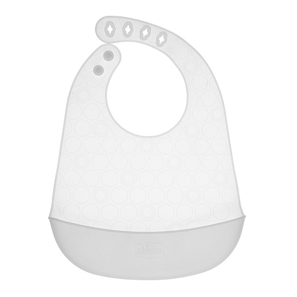 Chicco (Artsana Spa) Chicco Easy Roll Bib Bavaglino In Silicone Con Tasca Neutro - Immagine 3