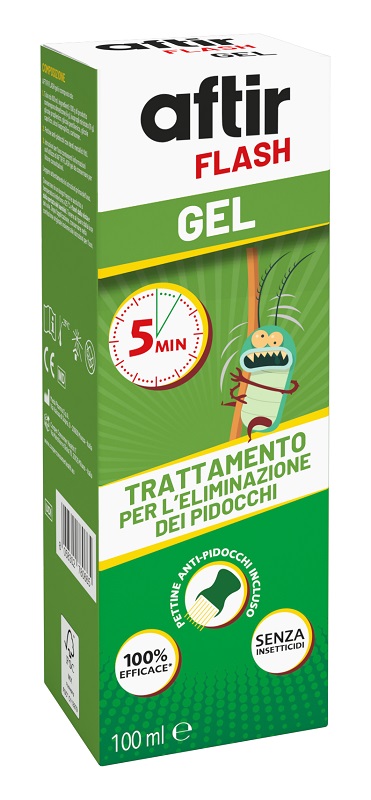 Aftir Flash Gel Trattamento Eliminazione Pidocchi 100 Ml - Immagine 4