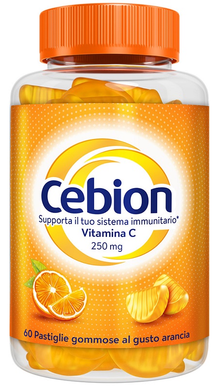 Procter & Gamble Srl Integratore Cebion Vitamina C Gommoso All'arancia, 60 Pastiglie - Immagine 4