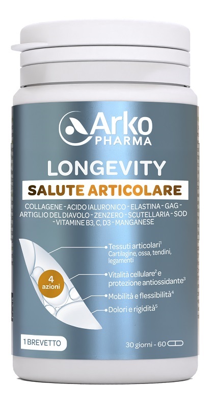Arkopharma Longevity Salute Articolare Integratore Per Articolazioni E Mobilità 60 Capsule - Immagine 5