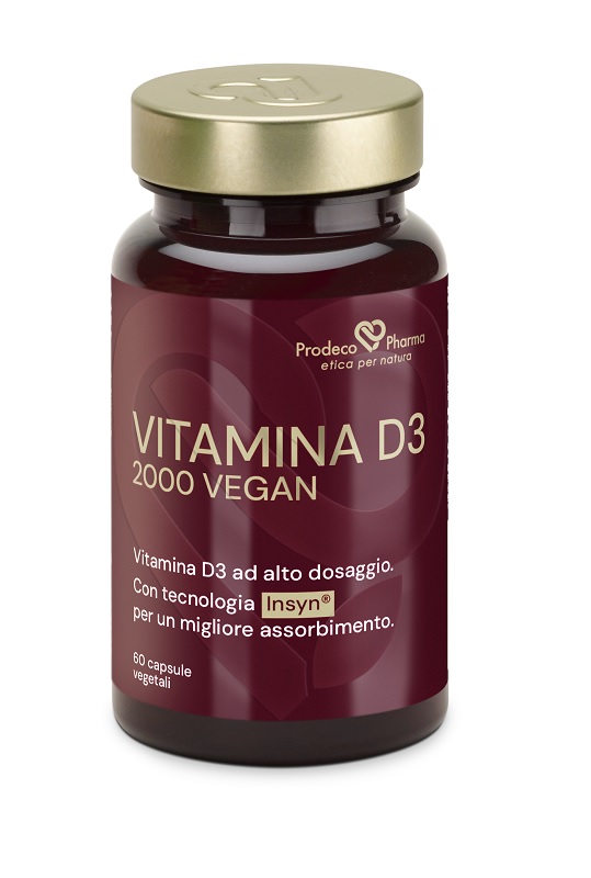Prodeco Pharma Prodeco Insyn Vitamina D3 2000 Vegan 60 Capsule - Immagine 3