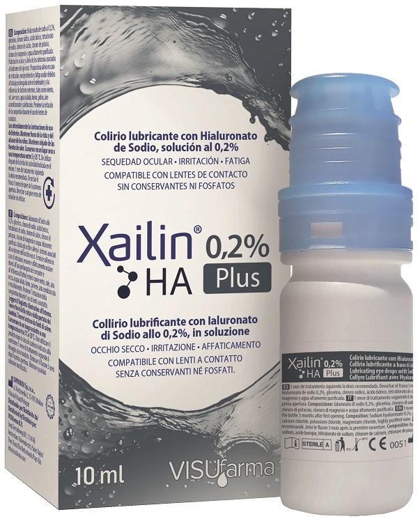 Visufarma Spa Collirio Xailin Plus 0,2% Ha Lubrificante Occhio Secco - Immagine 4