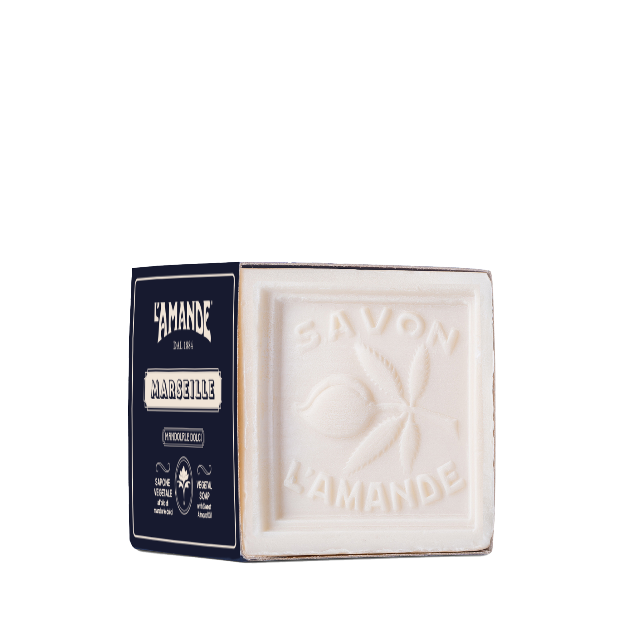 L'AMANDE Sapone di Marsiglia Cubo solido 400 g - Immagine 3