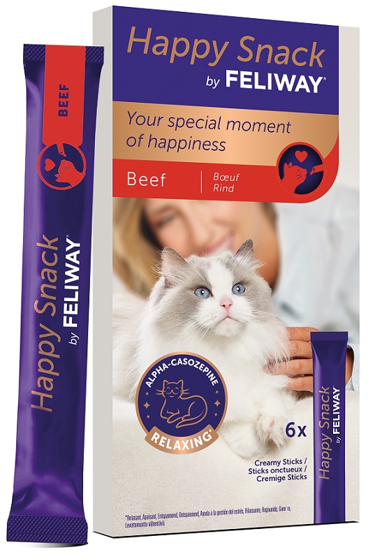 Feliway Happy Snack Manzo 6 Sticks Da 15 G - Immagine 2