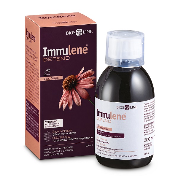 Bios Line Immulene Defend Integratore Difese Immunitarie 200Ml Gusto Ciliegia - Immagine 4