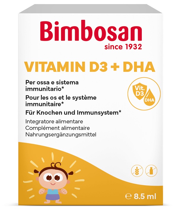 Hochdorf Swiss Nutr.italia Srl Bimbosan Vitamin D3 & Dha Gocce 8,5 Ml - Immagine 3