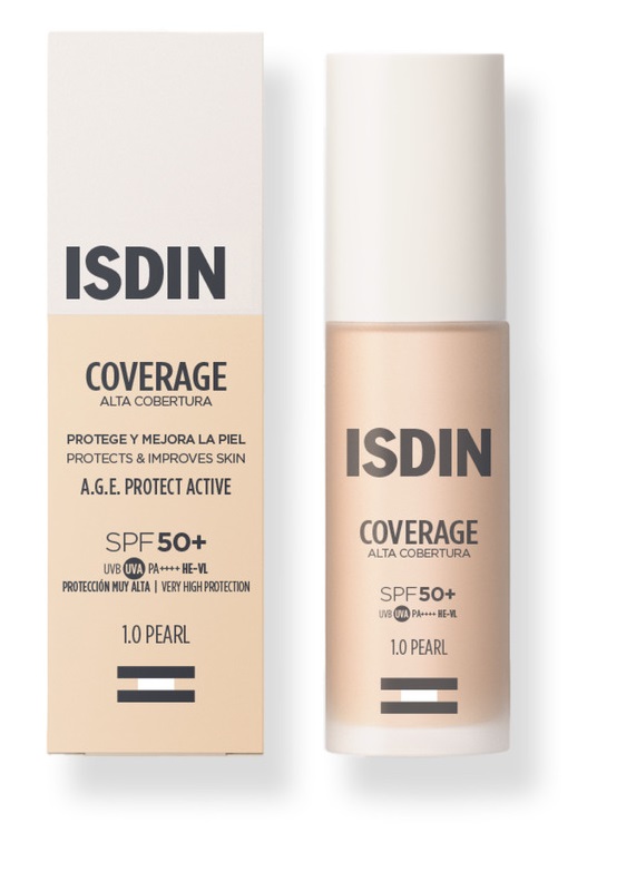 Isdin Srl Blu Coverage 1,0 Pearl Spf50+ Fondotinta Con Protezione Molto Alta 30 G - Immagine 4