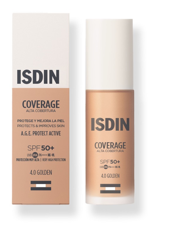 Isdin Oro Fondotinta, Abdeckung Hohe Deckkraft Spf50+ #4.0-Golden 30 Gr (Golden, ) - Immagine 5