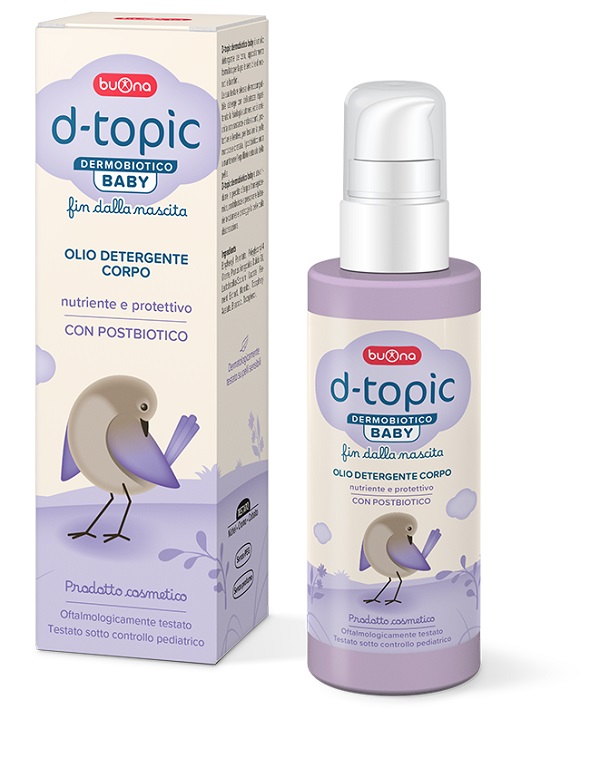 Buona D-Topic Dermobiotico Baby Olio Detergente Corpo 150Ml - Immagine 3