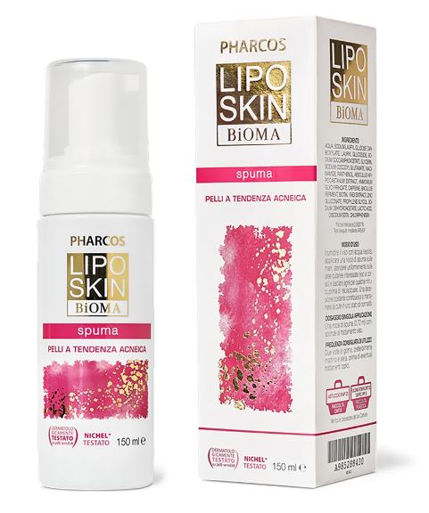 Biodue Neri Liposkin Bioma Pharcos Spuma 150 Ml - Immagine 5
