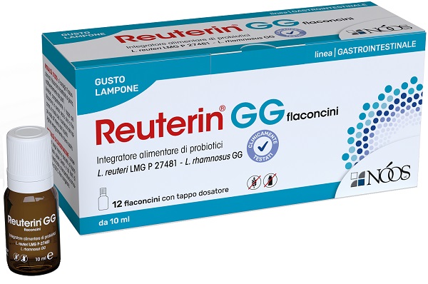 Noos Srl Reuterin Gg Flaconcini 12 Flaconcini Con Tappo Dosatore Da 10 Ml Gusto Lampone Senza Glutine Senza Lattosio - Immagine 4