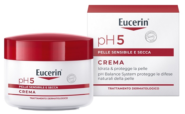 Eucerin Crema Ph5 Idratante Viso E Corpo Pelle Sensibile E Secca 75 Ml - Immagine 3