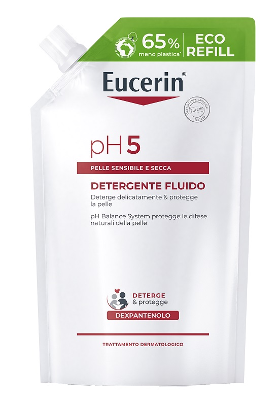 Beiersdorf Spa Eucerin Ph5 Wash Lotion 400 Ml Refill Detergente Fluido - Immagine 3