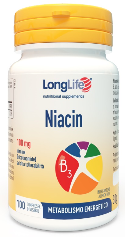 LONGLIFE NIACIN 100MG 100CPR