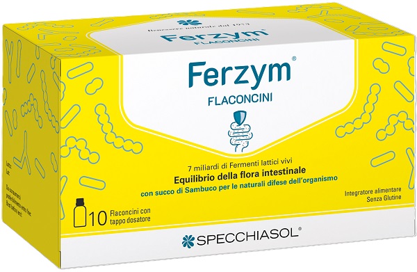 Ferzym Disbioline Fermenti Lattici Probiotici Per Intestino 10 Flaconcini Da 8 Ml - Immagine 6