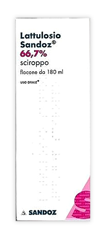 LATTULOSIO SANDOZ sciroppo 180 ml 66,7% flacone