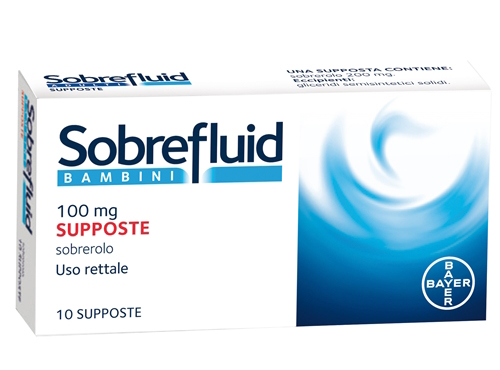 SOBREFLUID*BAMBINI 10 supp 100 mg