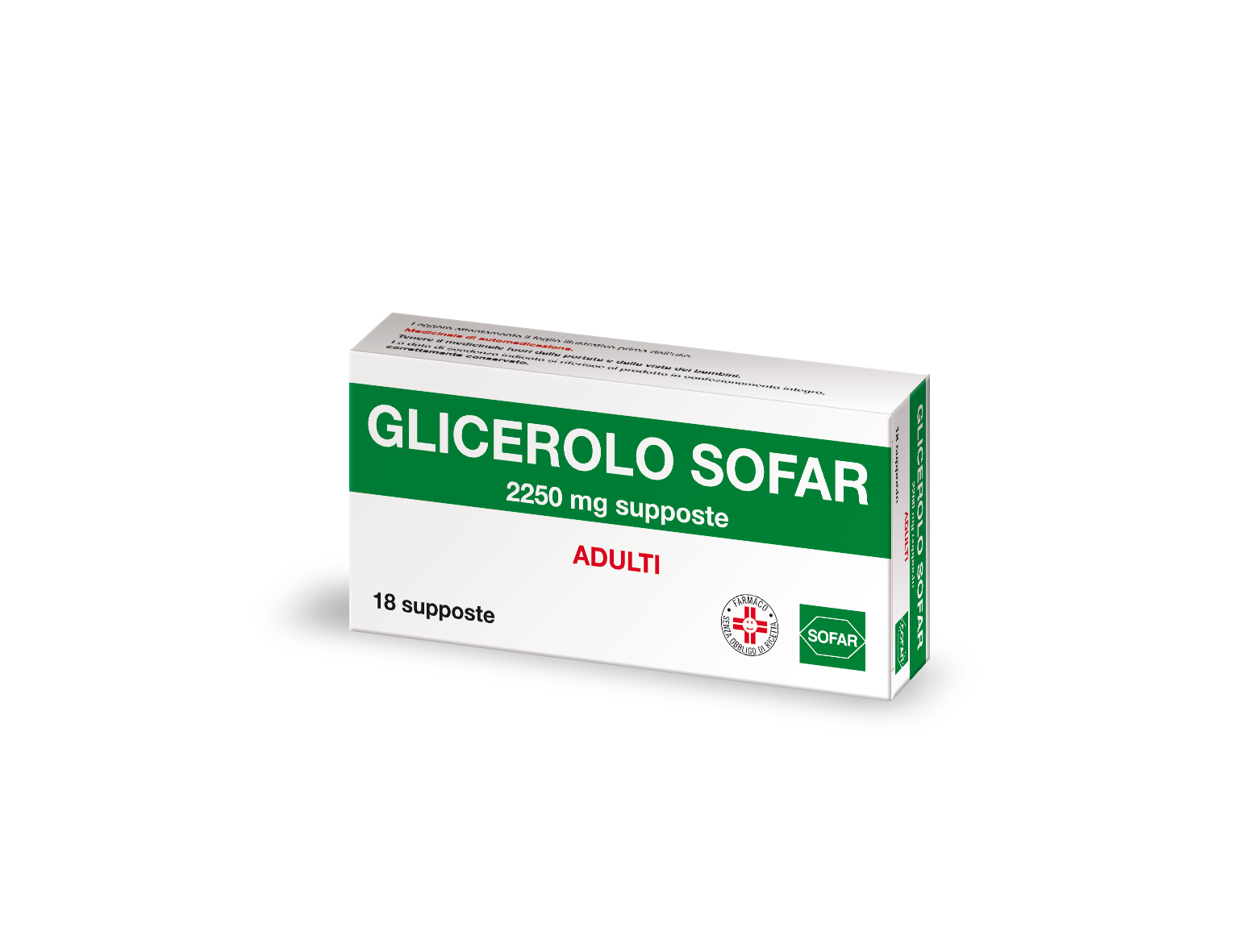 GLICEROLO SOFAR adulti 18 supposte 2.250 mg