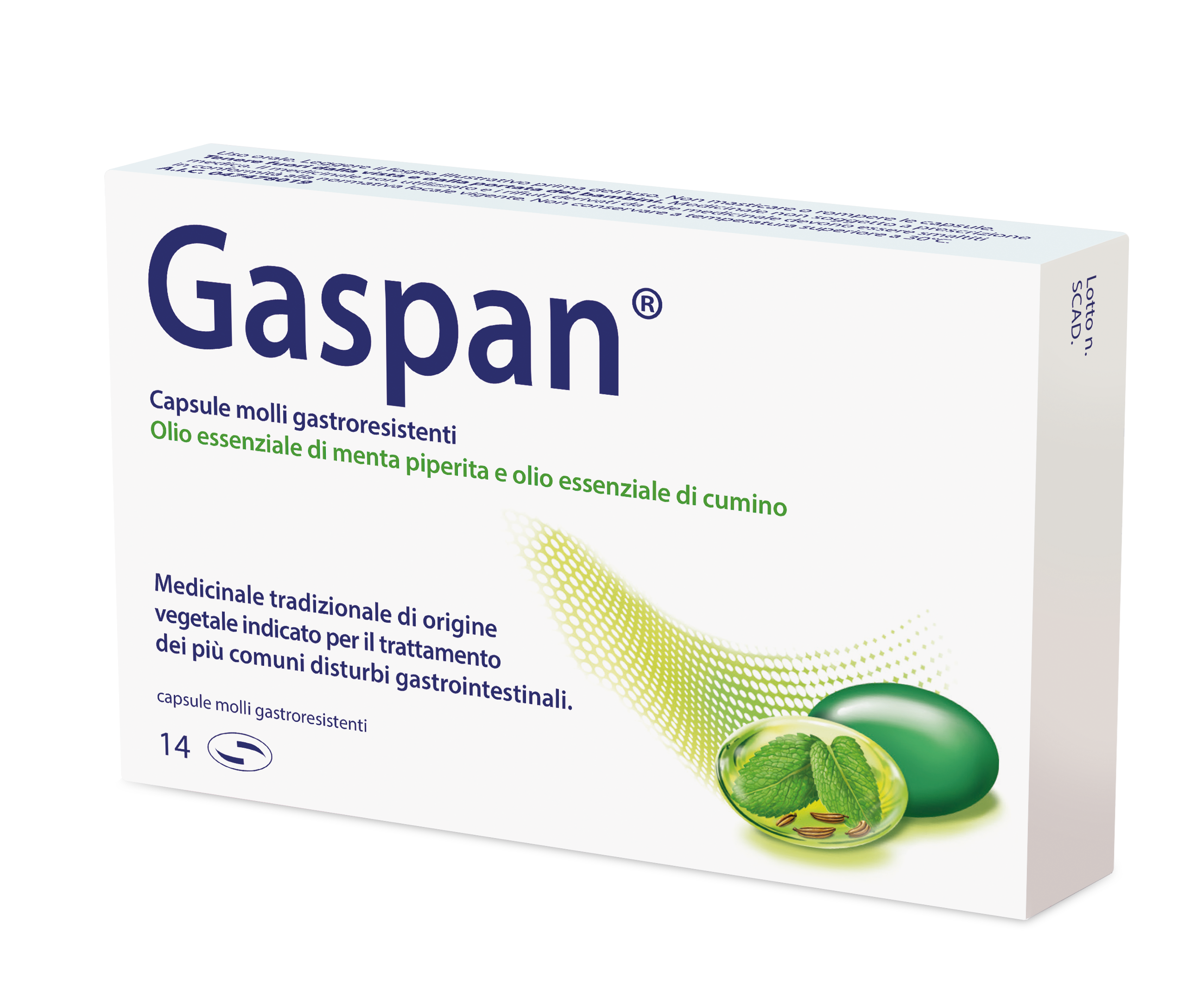 GASPAN*14 cps molli gastrores 90 mg + 50 mg