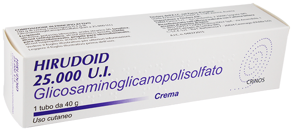 HIRUDOID*crema derm 40 g 0,3% 25.000 Unita' Internazionali