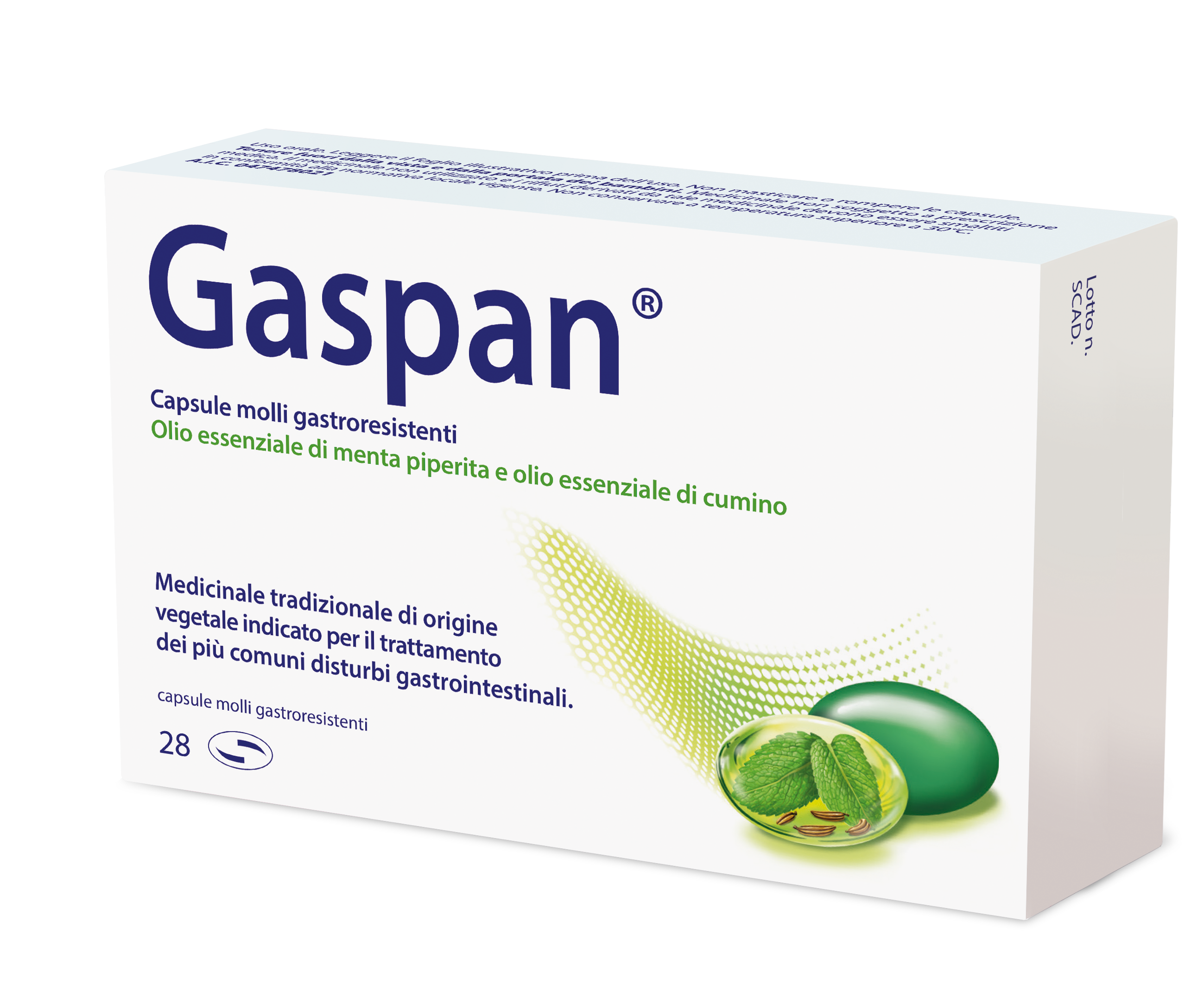 GASPAN*28 cps molli gastrores 90 mg + 50 mg