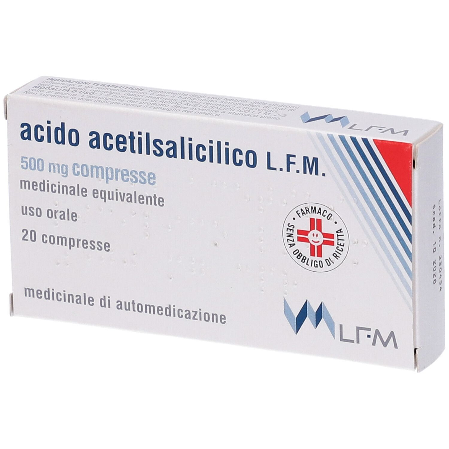 ACIDO ACETILSALICILICO (LFM)*20 cpr 500 mg