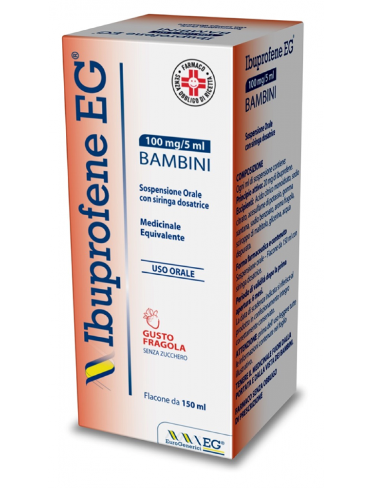 IBUPROFENE EG*FL 150ML FRAGOLA