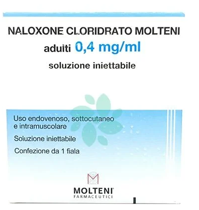 NALOXONE CLORIDRATO (MOLTENI)*AD 1 fiala 0,4 mg 1 ml