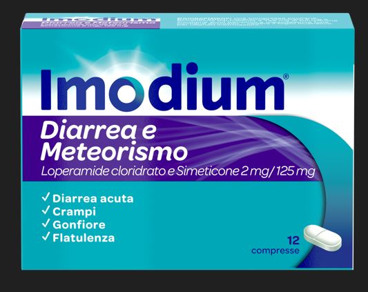 IMODIUM DIARREA E METEOR*12CPR