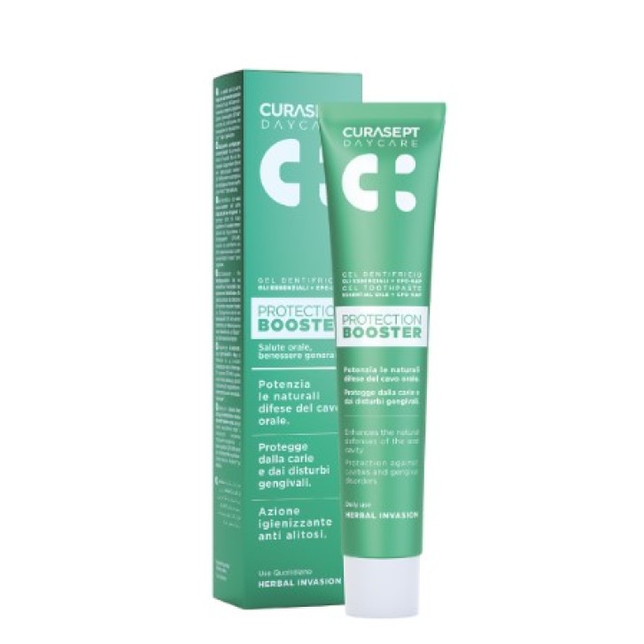 CURASEPT DAYCARE dentifricio booster gusto HERBAL