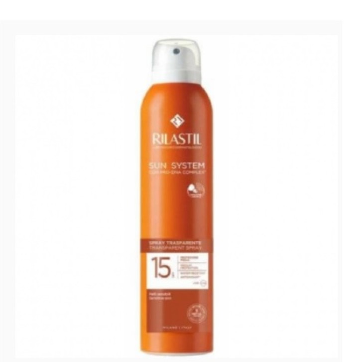 Rilastil Sun System Protezione solare Spray Trasparente SPF 15 200 ml