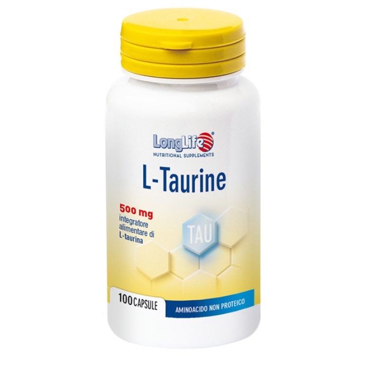 LongLife L-Taurine Integratore Taurina 100 Capsule