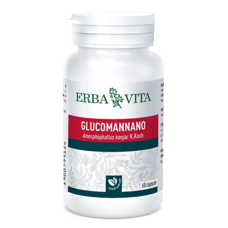 Erba Vita Glucomannano Integratore Intestinale 60 Capsule