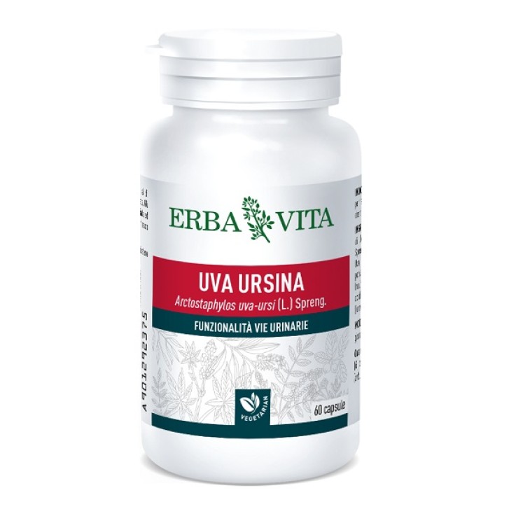 Erba Vita Uva Ursina Integratore Vie Urinarie 60 Capsule