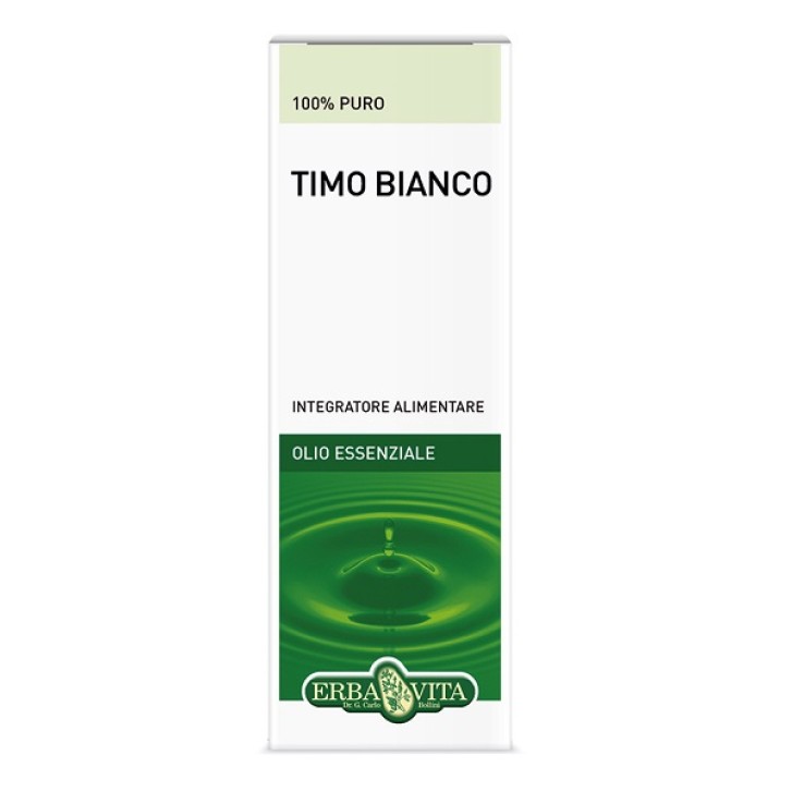 Erba Vita Olio Essenziale Timo Bianco Integratore Balsamico 10 ml