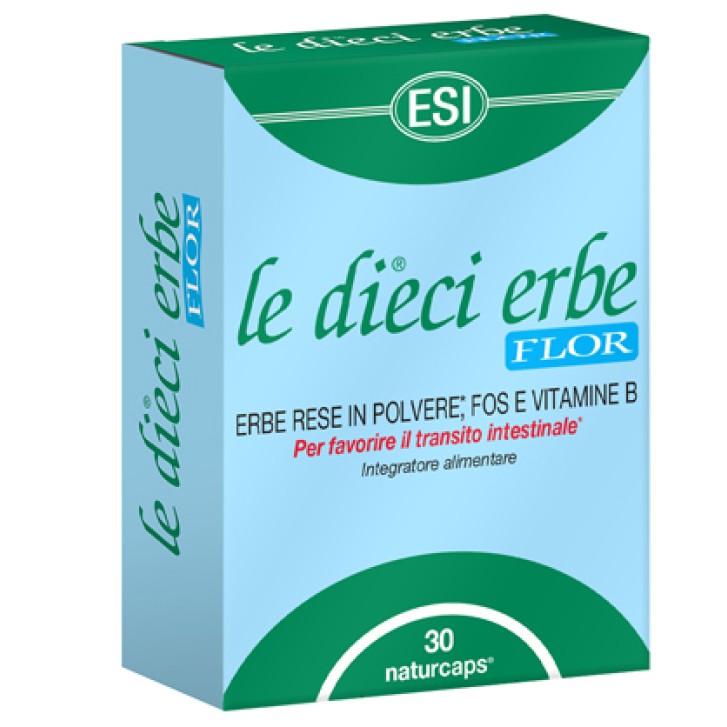 Esi Le dieci erbe FLOR integratore per il transito intestinale 30 capsule