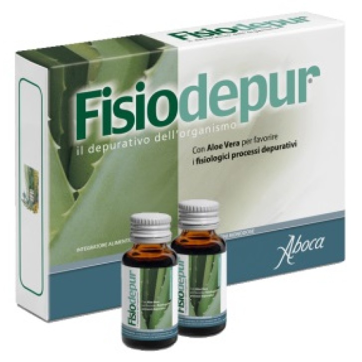 Aboca Fisiodepur concentrato fluido integratore depurativo 10 flaconcini