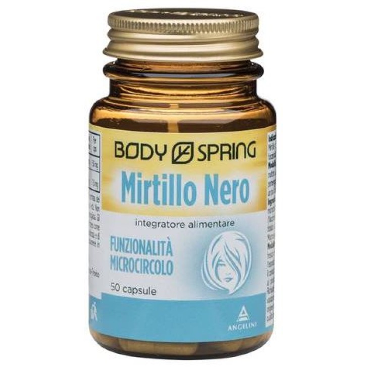 BODY SPRING MIRTILLO NERO Integratore alimentare per la funzione del microcircolo  50 compresse