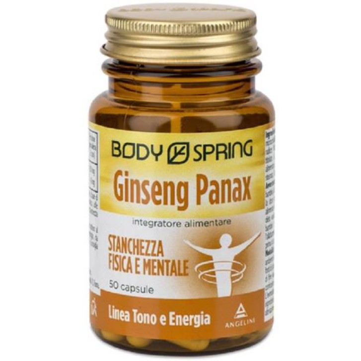 Body Spring Ginseng Panax Integratore per la stanchezza 50 capsule