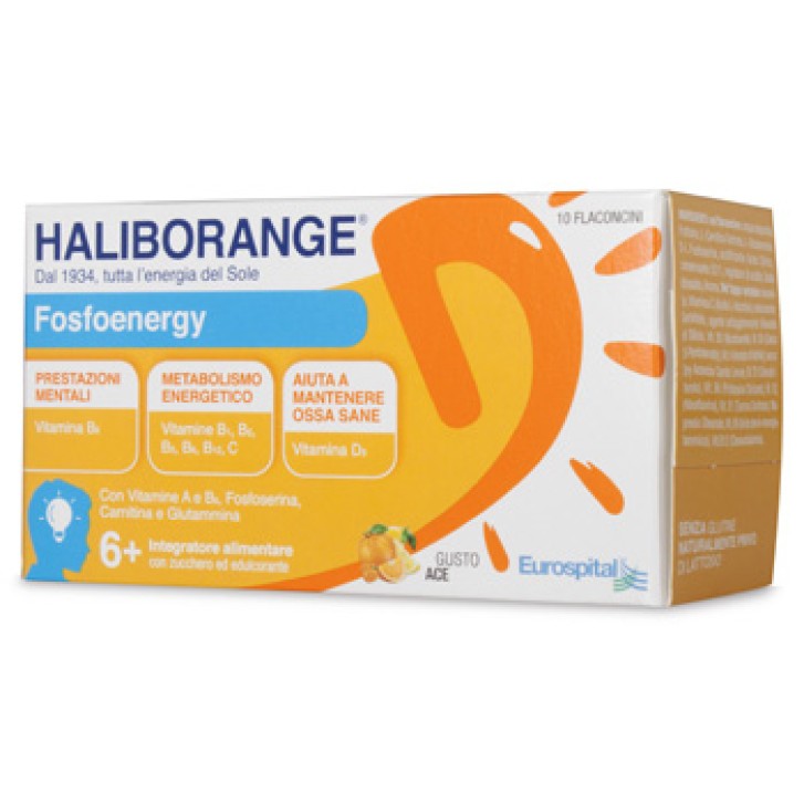 Haliborange Fosfoenergy integratore per la memoria 10 flaconcini