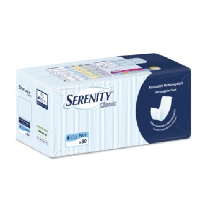 Serenity Classic Pannolino rettangolare senza barriera 30 pezzi