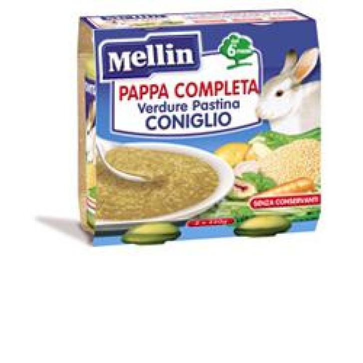 Mellin Pappa Completa Coniglio 2X250 gr