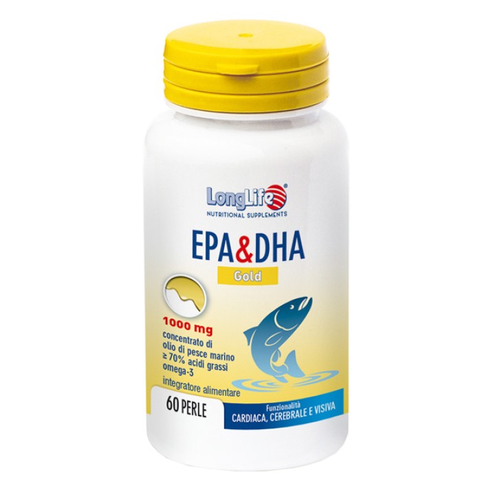 LongLife Epa & Dha Gold Integratore Di Omega 3 60 Perle