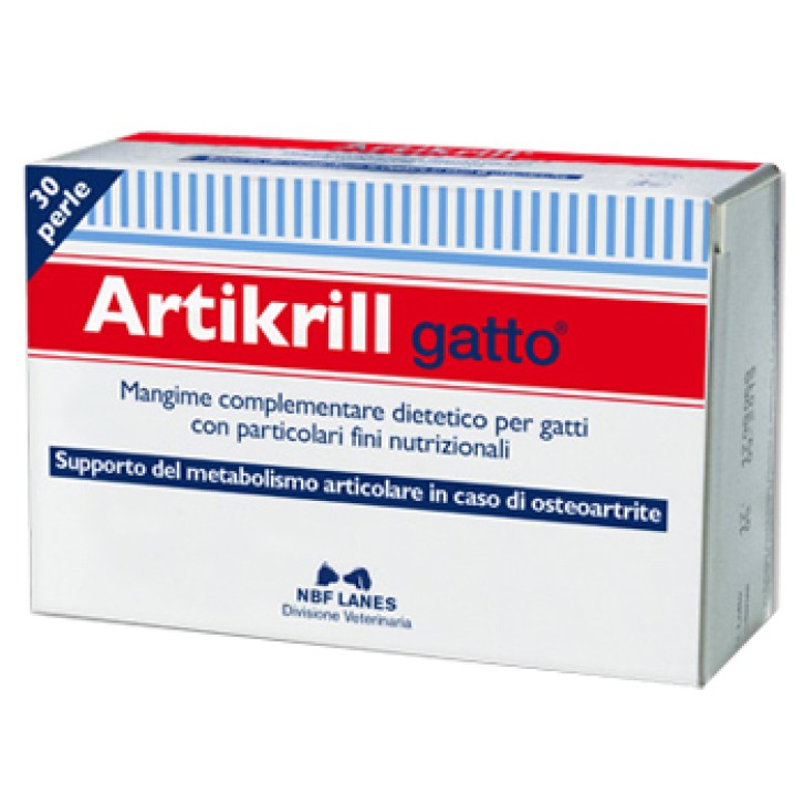 Artikrill gatto mangime complementare per il metabolismo articolare 30 perle