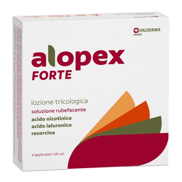 Alopex forte lozione tricologica alopecia Barba Capelli 4 roll on da 10 ml