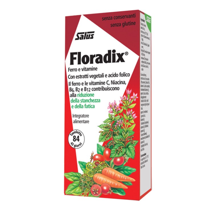 Floradix Integratore di ferro 84 tavolette