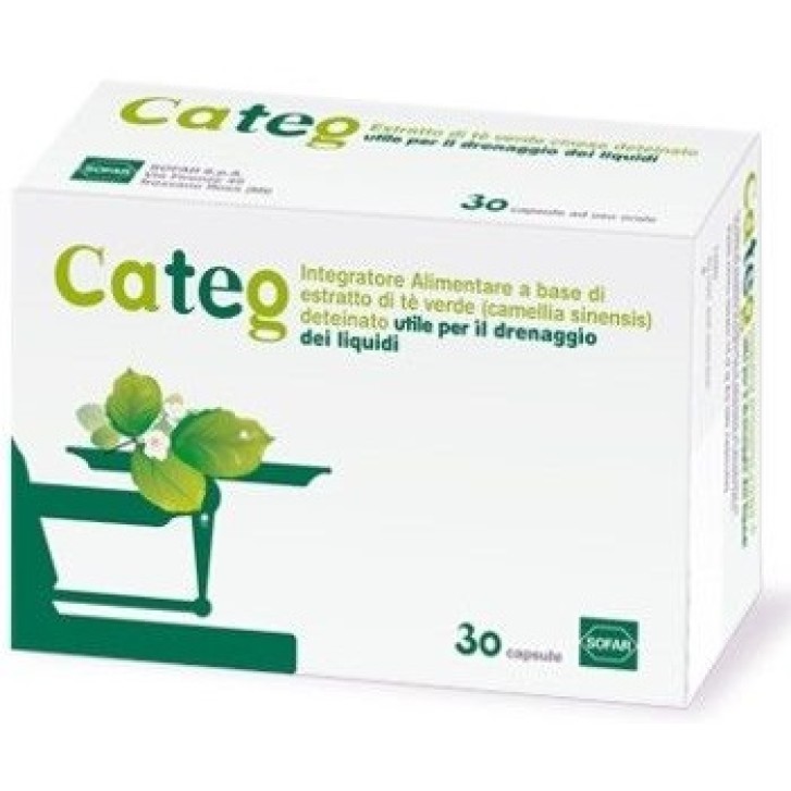 Categ Estratto Di T Verde integratore drenante 30 capsule